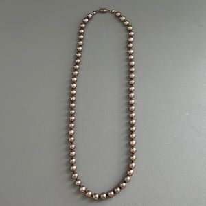 Vintage Brown Pearl Necklace